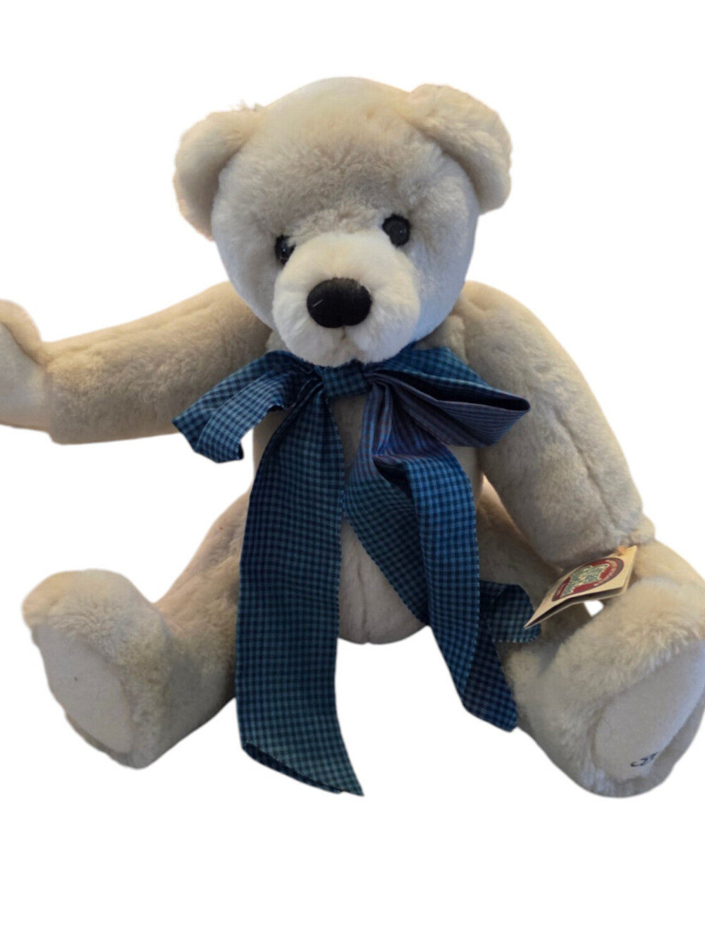 Vintage Cottage Collectibles by Ganz "Claire" Jointed Teddy Bear Plush Beige NEW